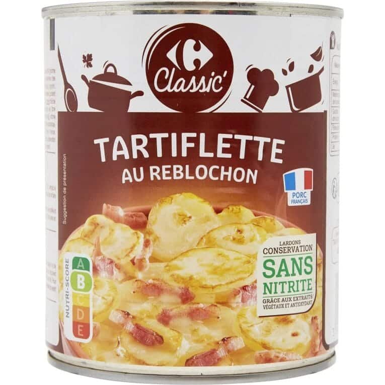 carrefour tartiflette can