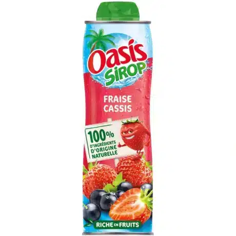 Oasis strawberry blackcurrant syrup 60cl