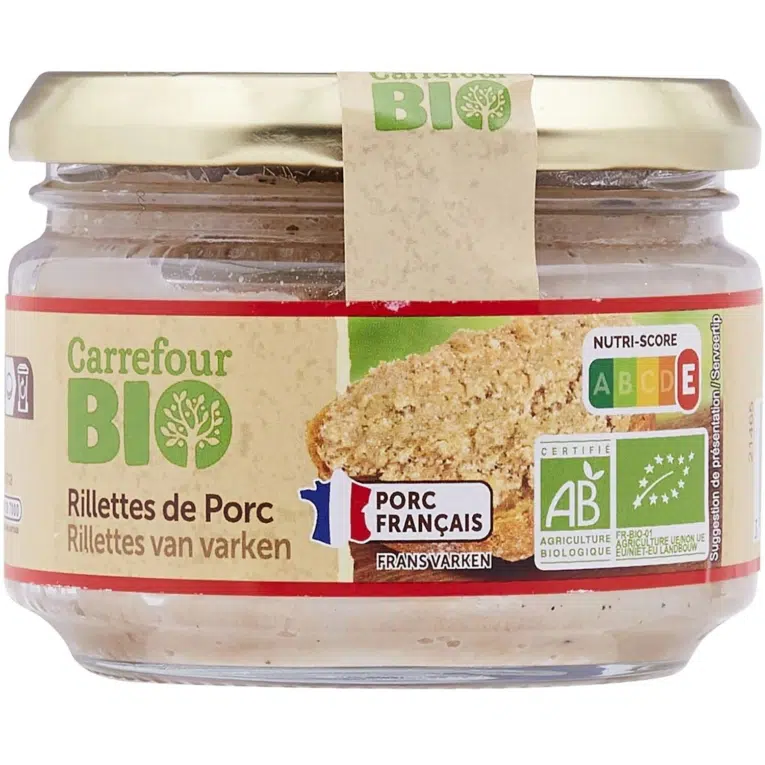 Carrefour Organic Pork Rillettes 170G