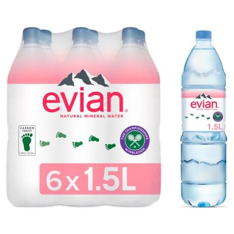 Evian Water Pack 1.5Lx6