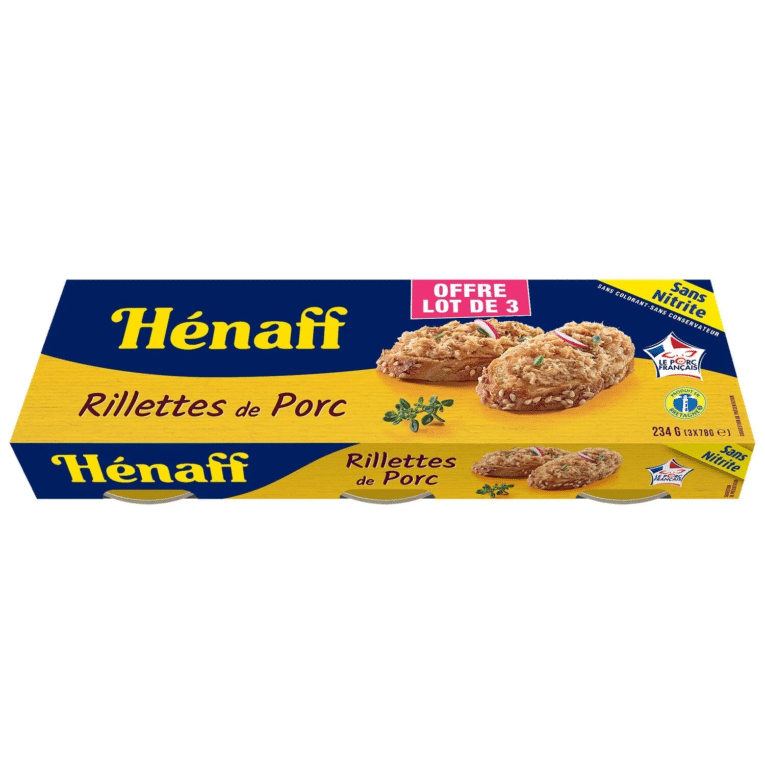 Henaff Pork Rilette 3x78G