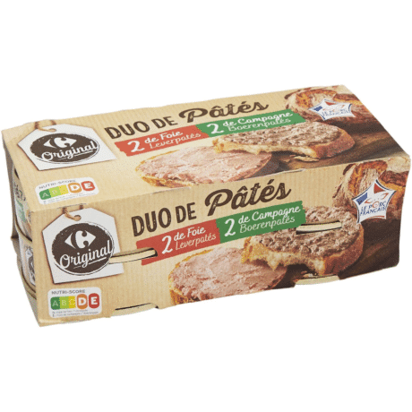 Carrefour Liver and country pâté 4x80G