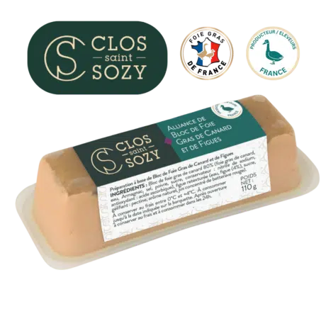 Bloc Duck Foie Gras Alliance Fig 110g Mi Cuit