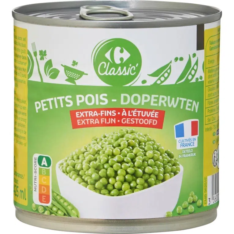 Carrefour Green Peas Extra Fin 280G