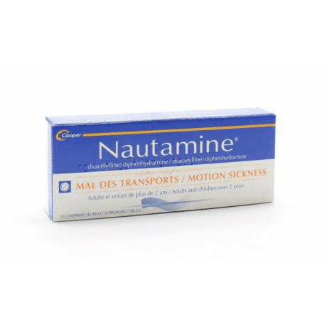 Nautamine Mal des Transports 20 comprimés
