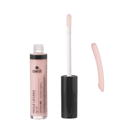 Avril's certified organic lip oil in 'Barbe à Papa' (Cotton Candy)
