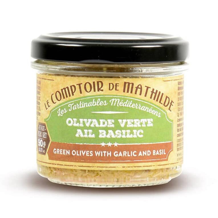 comptoir de mathilde green olivade tapenade with garlic