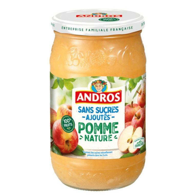 andros pomme nature purée no sugar