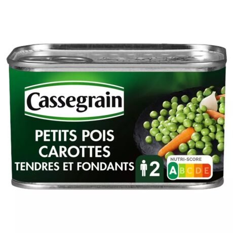 cassegrain green peas carrot