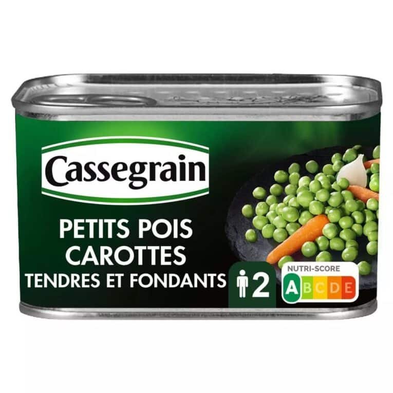 cassegrain green peas carrot