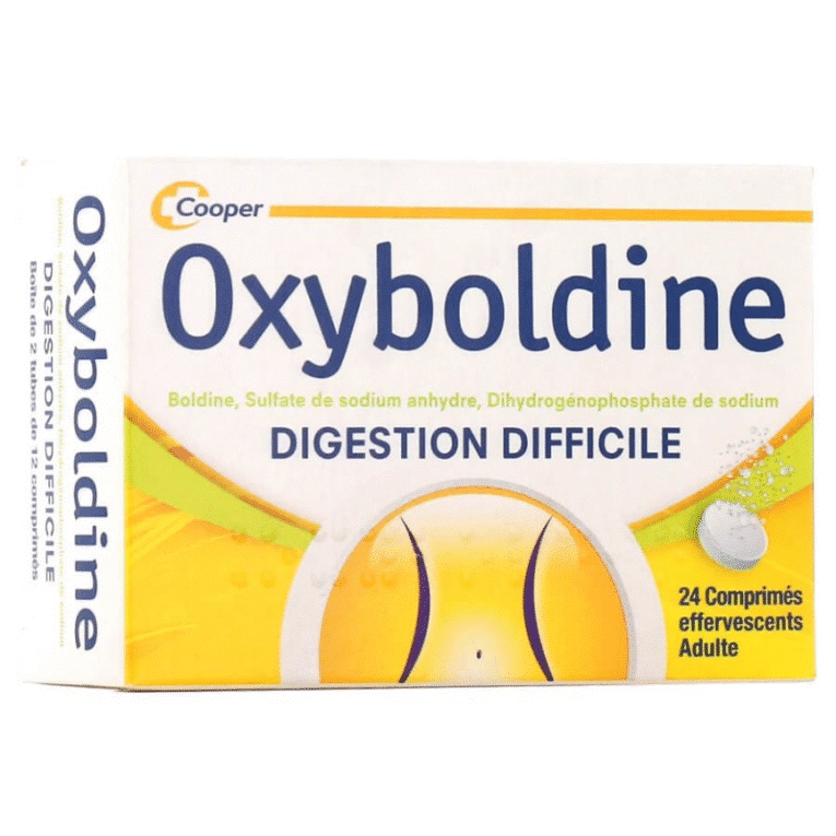 Oxyboldine digestion difficile 24 effervescent tablets