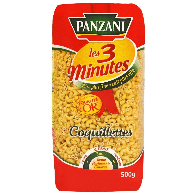 Panzani Coquillette pasta 3min 500G