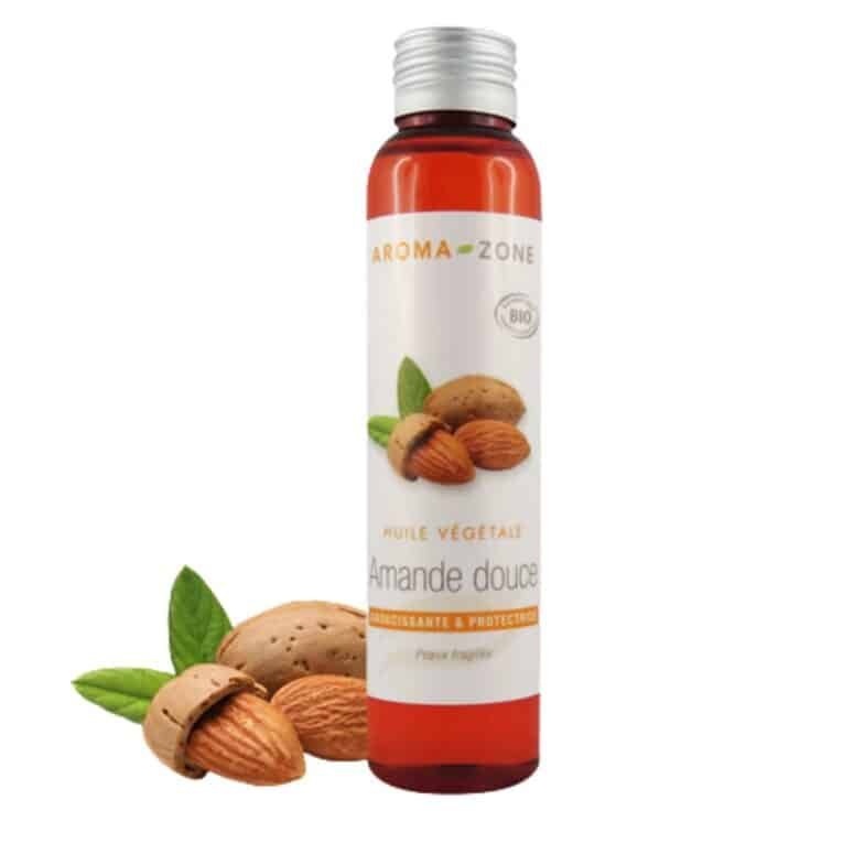 Bottle of pure Sweet Almond Oil – natural skincare and hair treatment
