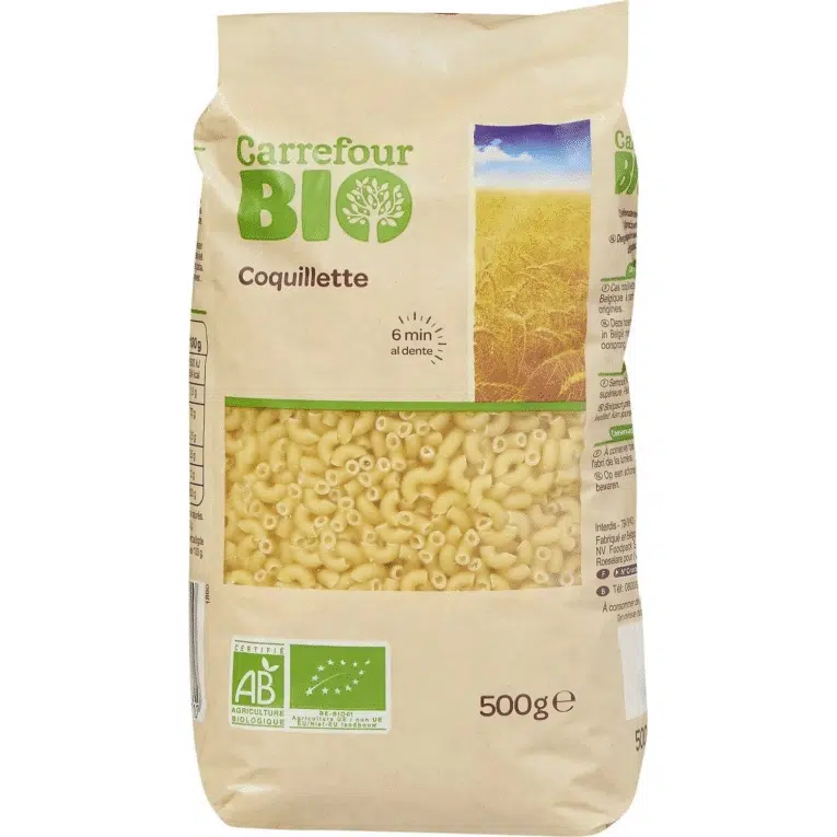 Carrefour Organic Coquillette 500G