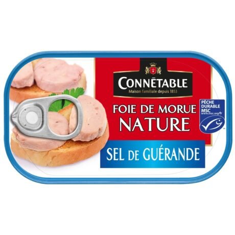 connétable foie de morue 121g