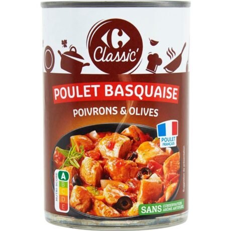 carrefour chicken basquaise 400g
