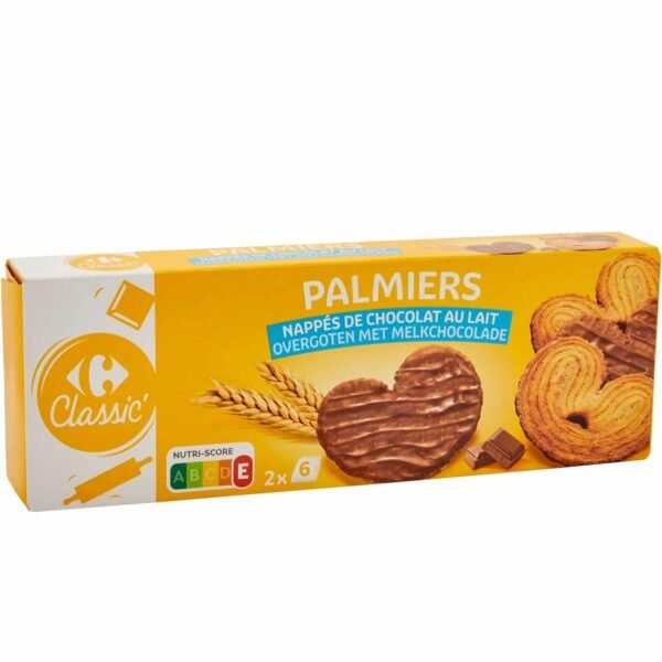 Carrefour Milk Chocolate Palmiers Biscuits 110g