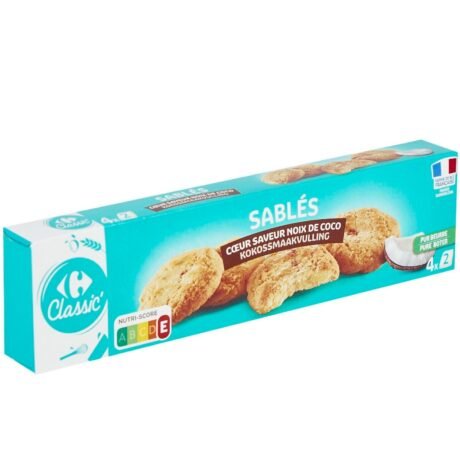 carrefour Biscuits with Coconut Filling – 100g