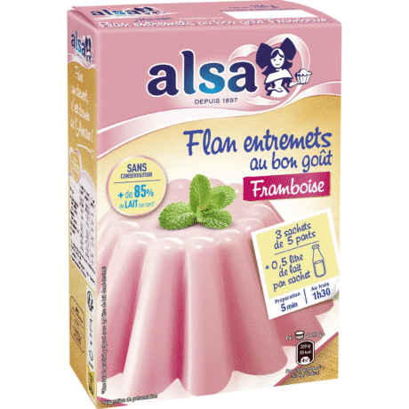 Alsa Raspberry Flan 150G