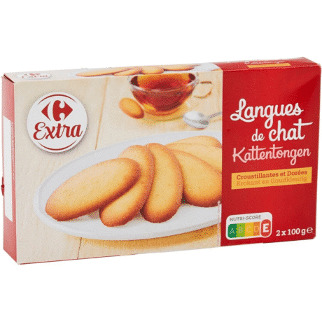 Carrefour Langue de Chat 200G