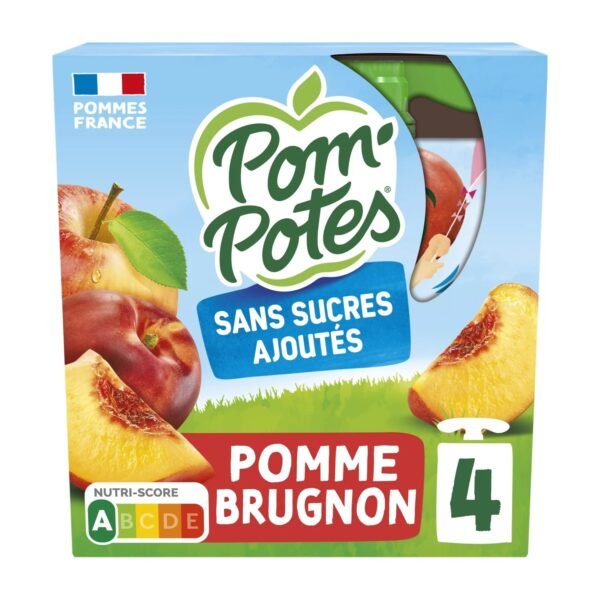 pom potes apple nectarine puree 4*90g