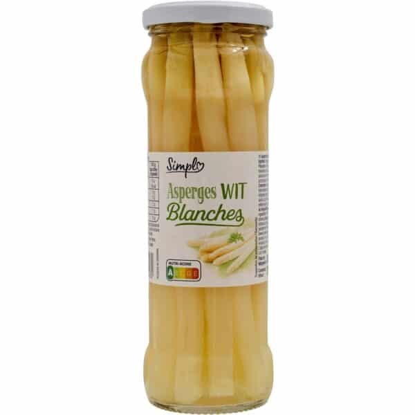 Simple white asparagus