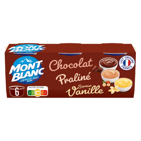 Mont Blanc Cream Dessert Variety 6x125G