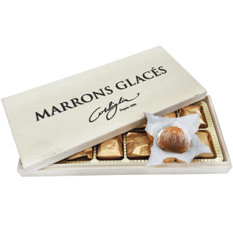 Corsiglia Marrons Glaces Wooden Box x12