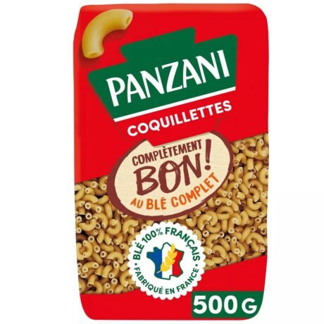 panzani coquillettes whole wheat