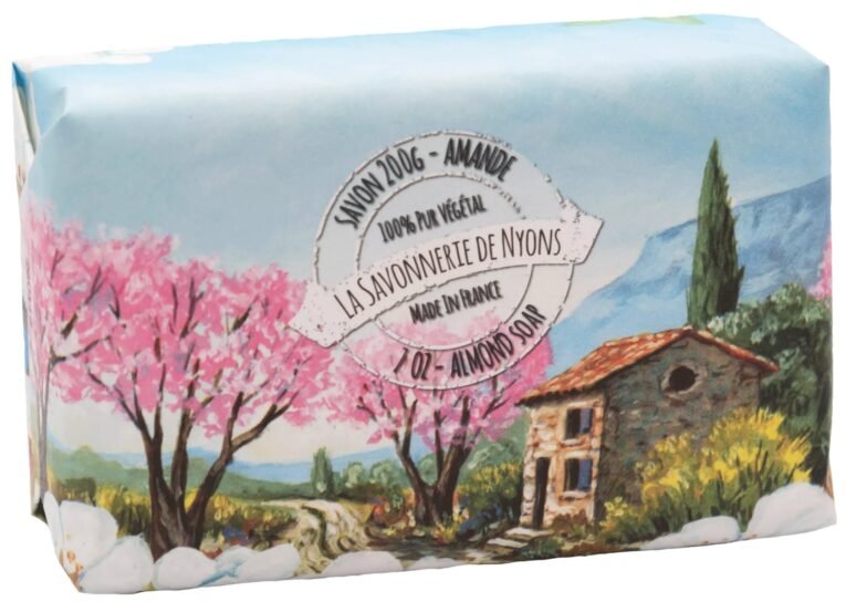 Paper-Wrapped Almond Flower Soap