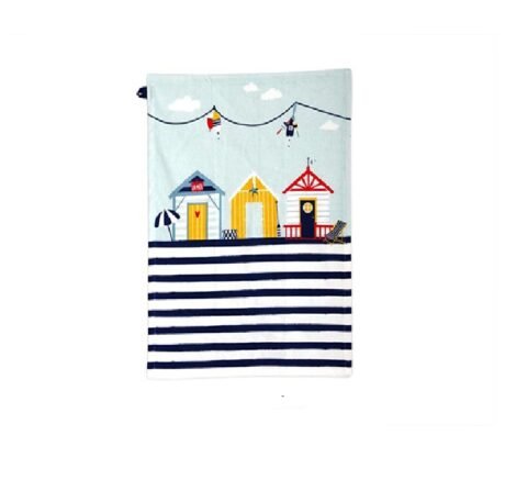 Marinière Tea Towel – Beach Huts Design