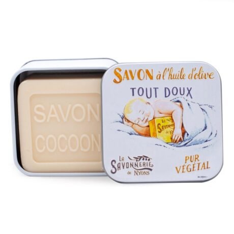 savonnerie de nyons cocoon soap with baby design
