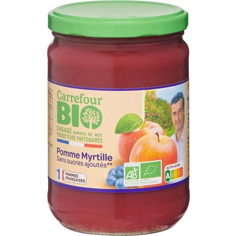 carrefour apple blueberry purée