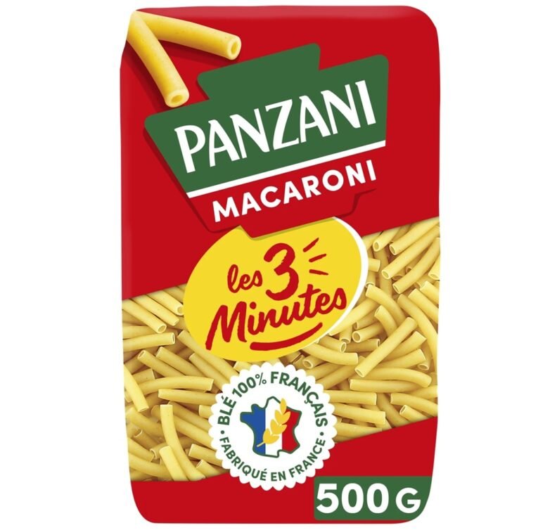 panzani macaroni 3 minutes
