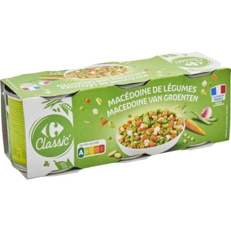 macedoine legumes 3 tins