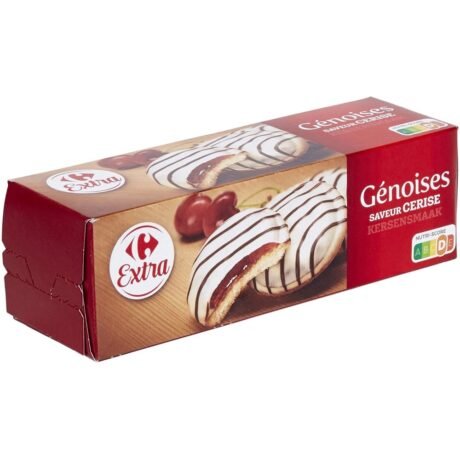 carrefour cherry genoise cake