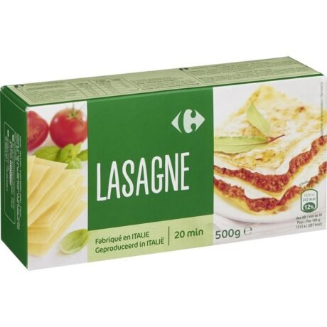 carrefour lasagne pasta