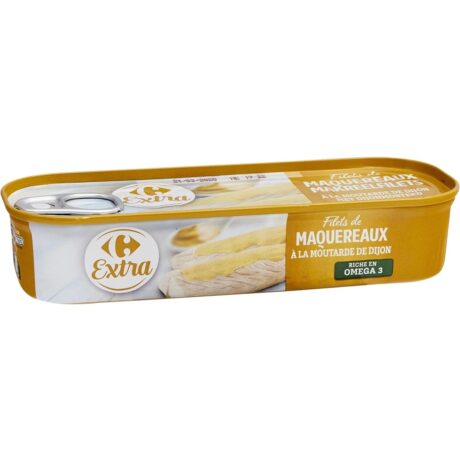 Carrefour Dijon Mustard Mackerel fillets 169G