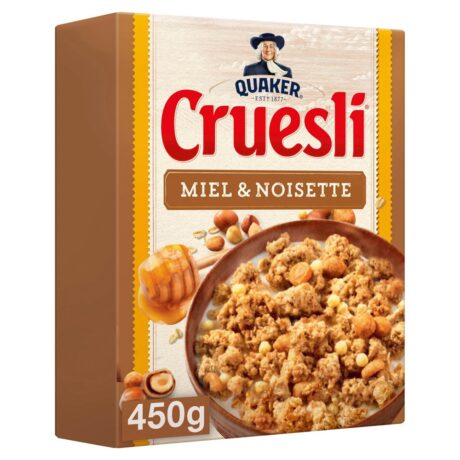 Quaker Cruesli Honey Hazelnut 450G