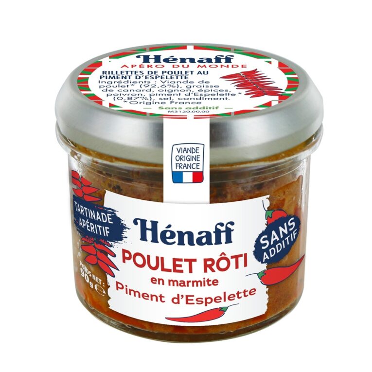 Henaff Chicken Espelette Pepper Rillettes 90G