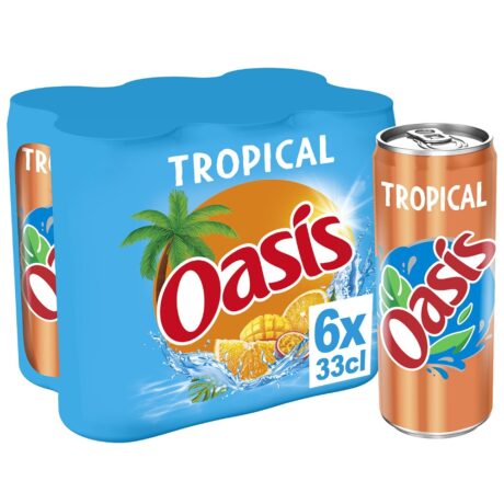 Oasis Tropical Can 6x33cl