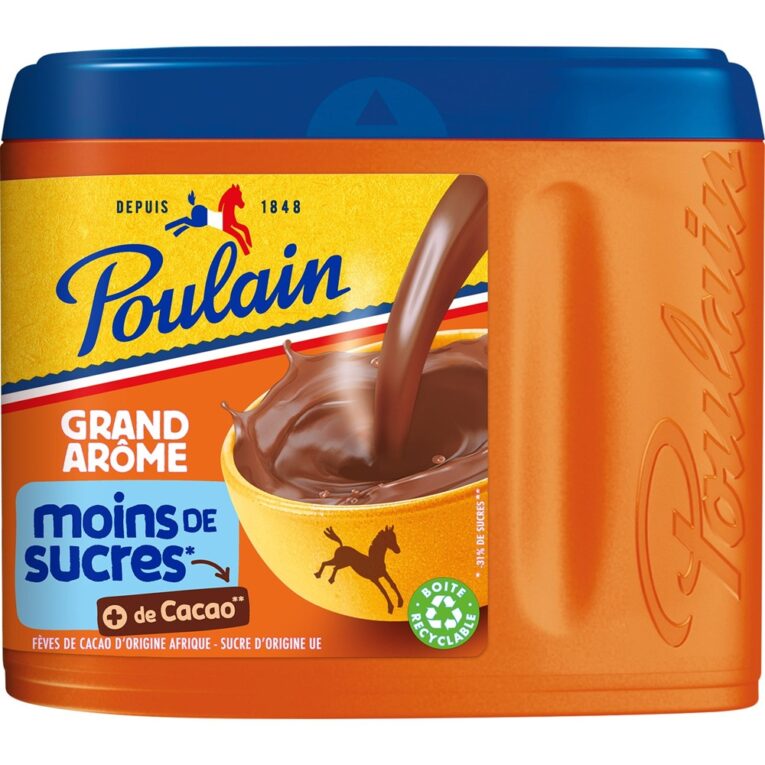 poulain less sugar 400g
