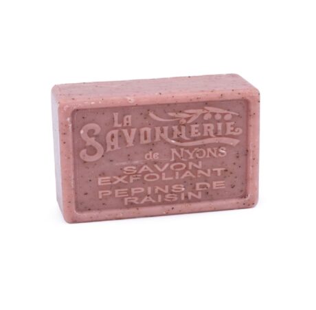 Savonnerie de Nyons Exfoliating soap with grape seed 100g