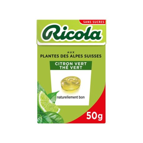 Ricola Lime Green Tea Candies 50G