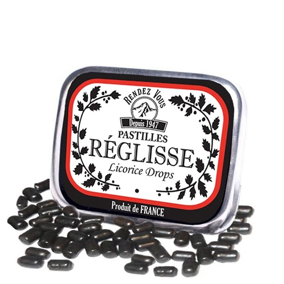 French liquorice pastilles